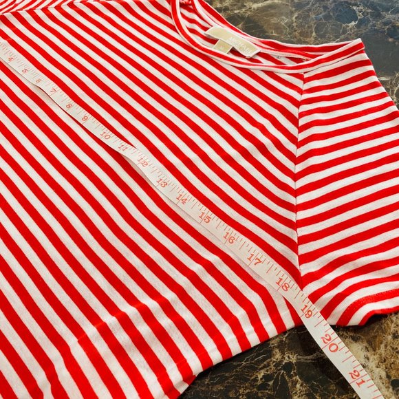 MICHAEL KORS Top M short sleeve red white gold - Picture 12 of 13